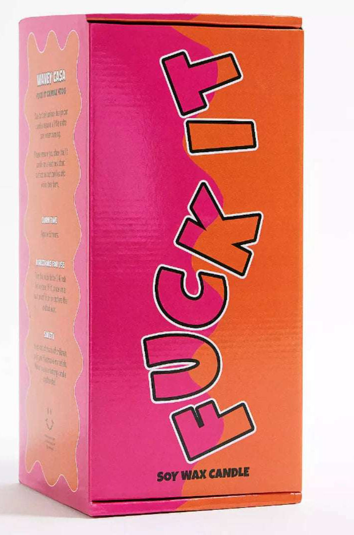 Shop Wavey Casa Wavey Casa Fuck It Candle Candles for women – premium loungewear and festival fashion at Spoiled Brat