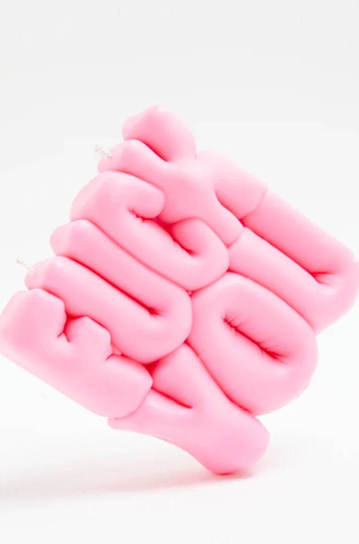 Shop Wavey Casa Wavey Casa FUCK You Pink Puffer Candle Candles for women – premium loungewear and festival fashion at Spoiled Brat