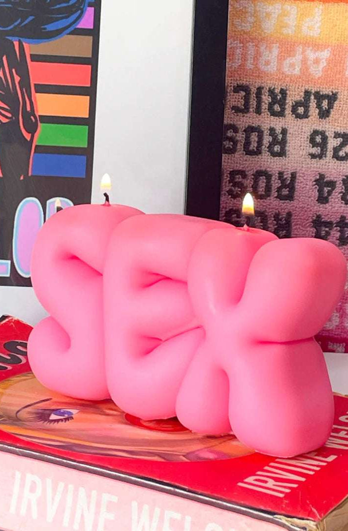 Shop Wavey Casa Wavey Casa SEX Pink Puffer Candle Candles for women – premium loungewear and festival fashion at Spoiled Brat