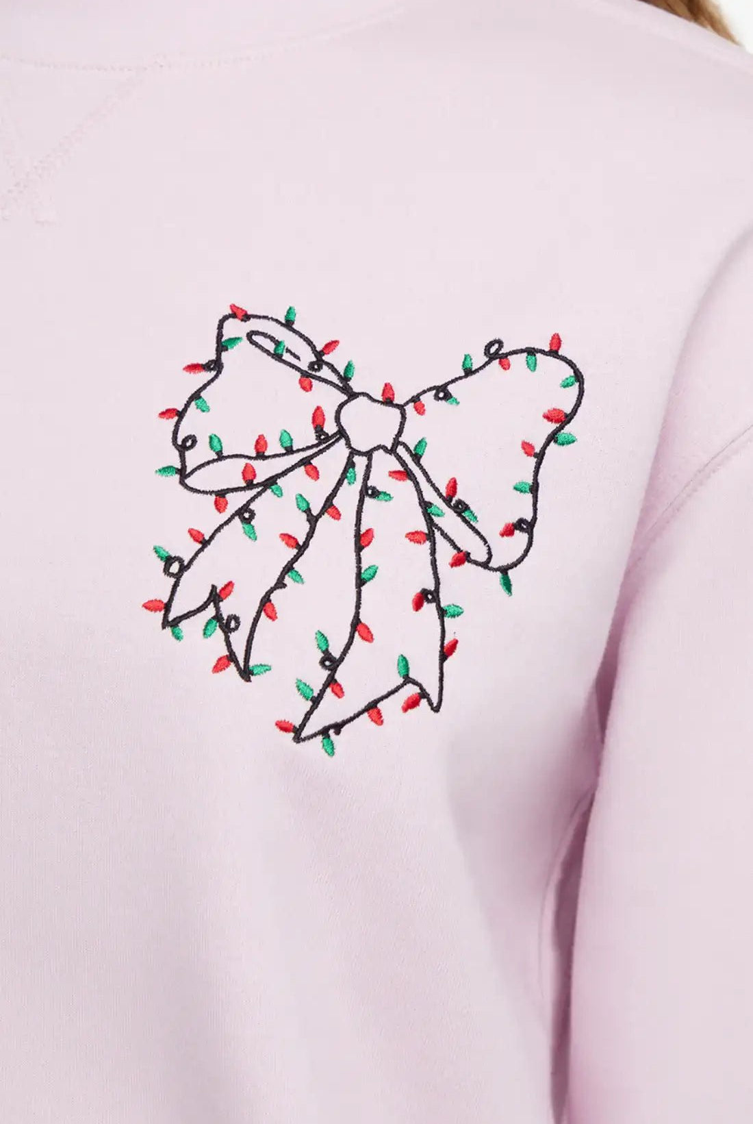 Shop Wildfox Wildfox Christmas Bow Charlie Sweatshirt Hooded Sweatshirt for women – premium loungewear and festival fashion at Spoiled Brat