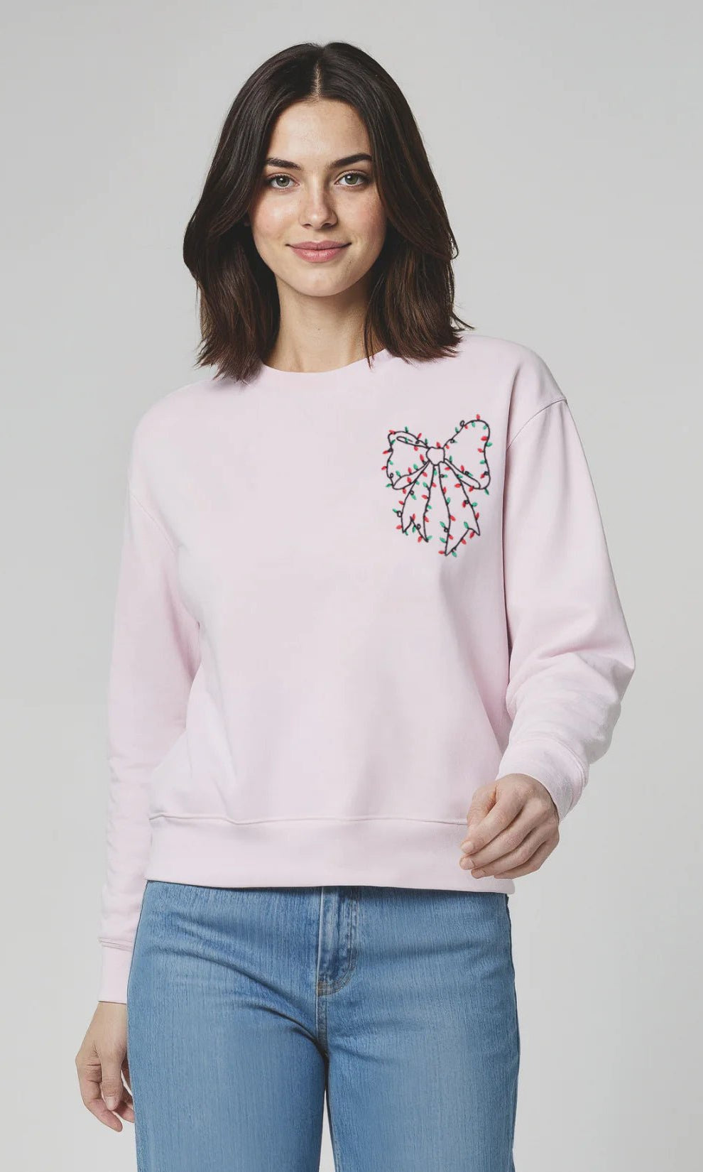 Wildfox Christmas Bow Charlie Sweatshirt by Wildfox – Hooded Sweatshirt – Purple | Spoiled Brat UK