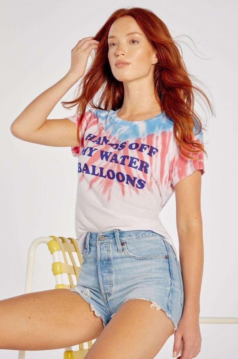 Wildfox Hands Off My Water Balloons No9 Tee T-Shirt by Wildfox as seen on celebrities