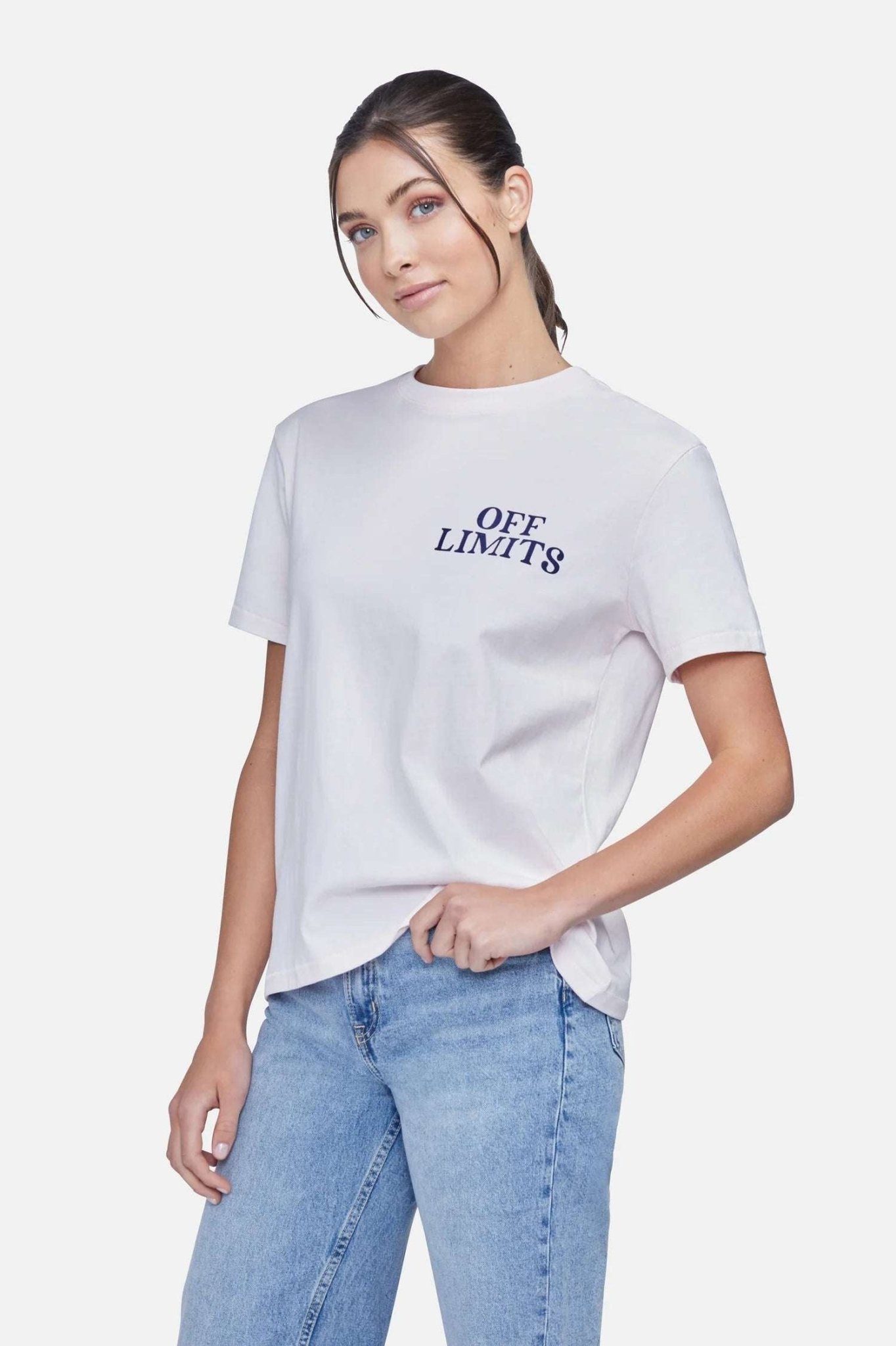 Shop Wildfox Wildfox Off Limits Ryan Tee T-Shirt for women – premium loungewear and festival fashion at Spoiled Brat