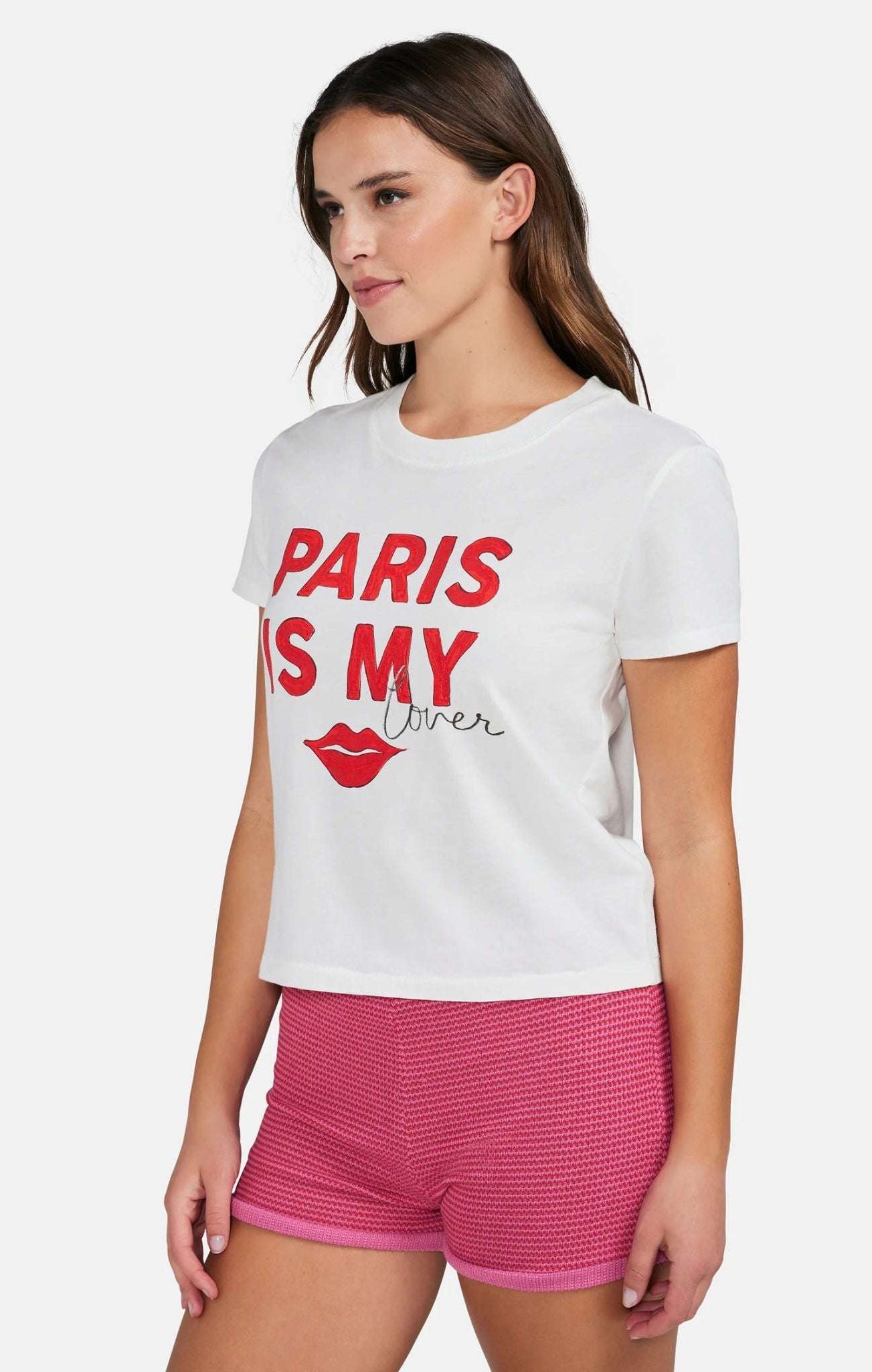 Shop Wildfox Wildfox Paris Is My Lover Tee T-Shirt for women – premium loungewear and festival fashion at Spoiled Brat