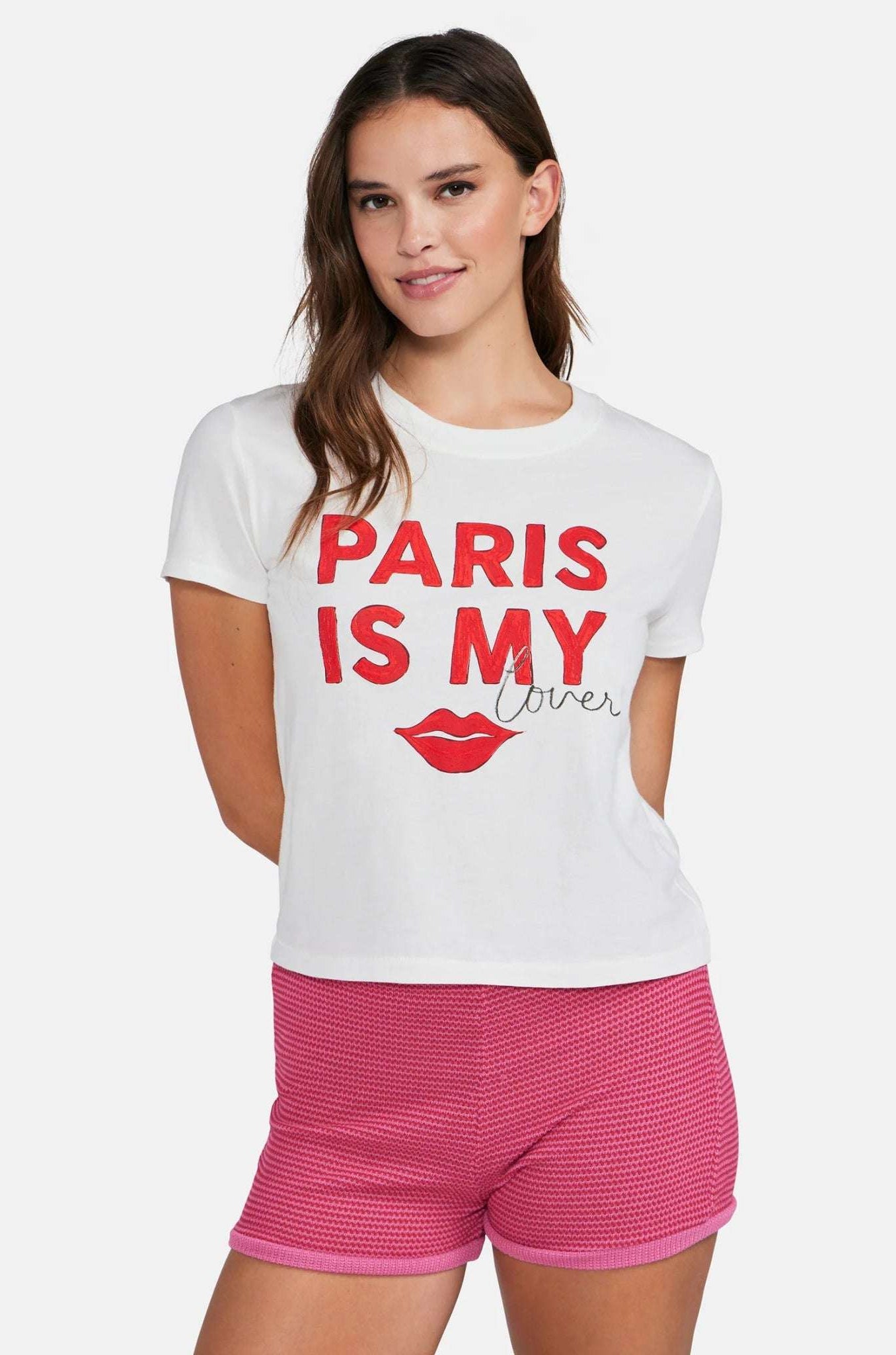 Shop Wildfox Wildfox Paris Is My Lover Tee T-Shirt for women – premium loungewear and festival fashion at Spoiled Brat