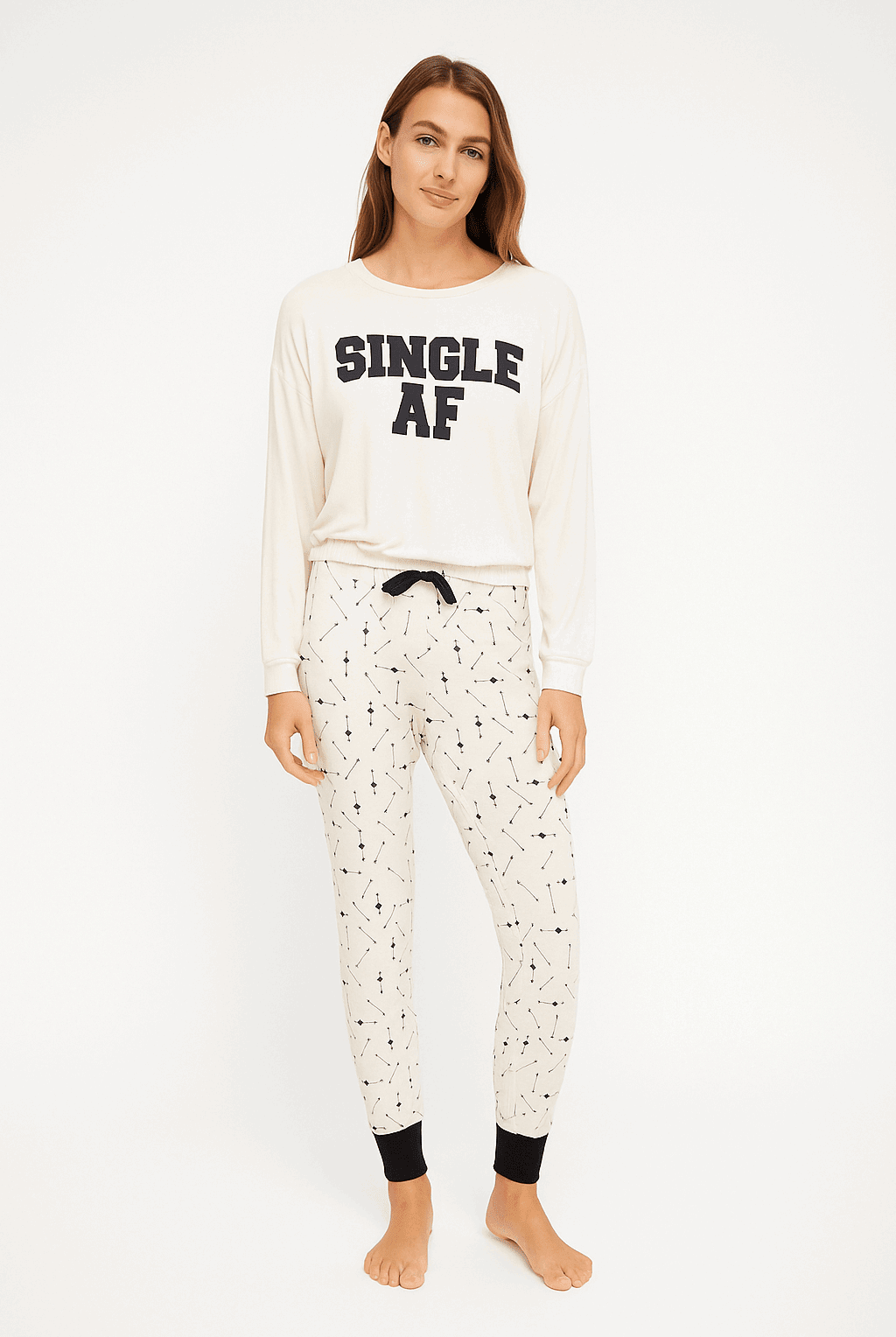 Shop Wildfox Wildfox Single AF Pyjamas as seen on Malin Andersson Pyjamas for women – premium loungewear and festival fashion at Spoiled Brat