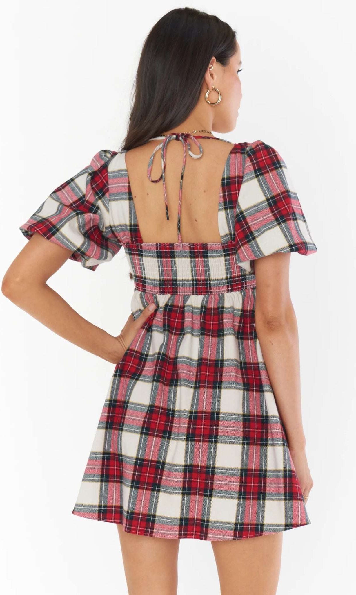Shop Show Me Your Mumu Show Me Your Mumu Smitten Tartan Babydoll Dress Party Dress for women – premium loungewear and festival fashion at Spoiled Brat