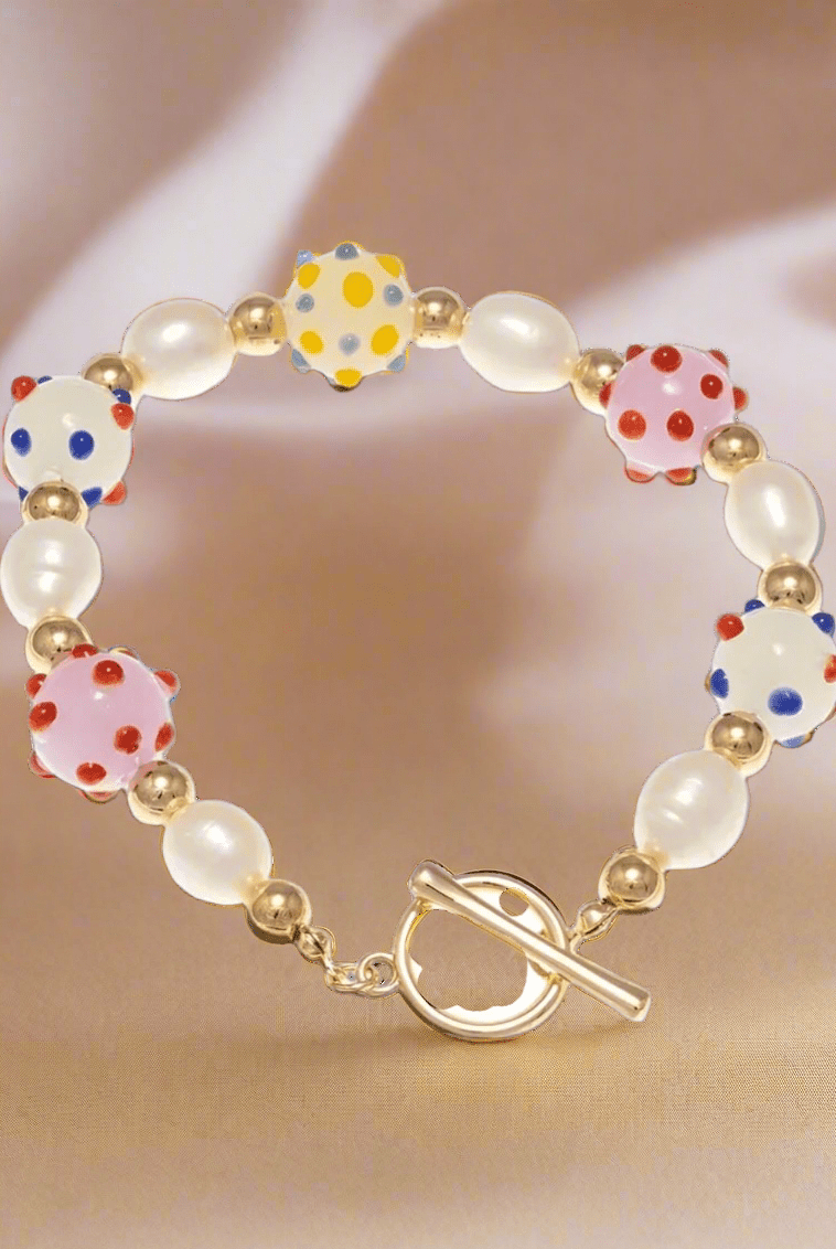 Shop 8 Other Reasons Sofia Richie x 8 Other Reasons Glass Bead Charm Bracelet Bracelet for women – premium loungewear and festival fashion at Spoiled Brat