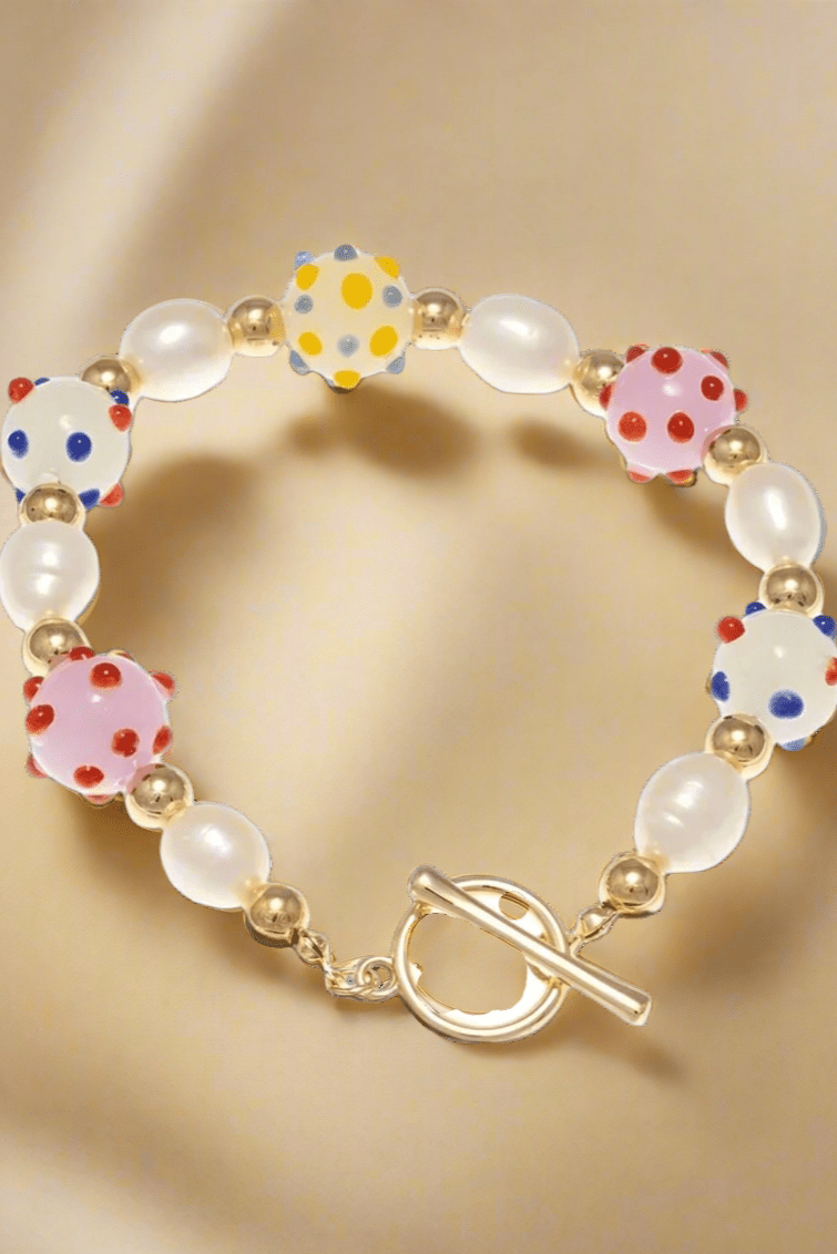 Shop 8 Other Reasons Sofia Richie x 8 Other Reasons Glass Bead Charm Bracelet Bracelet for women – premium loungewear and festival fashion at Spoiled Brat