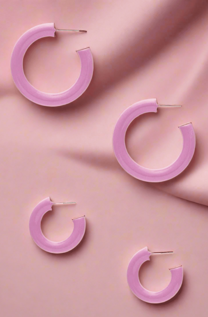 Shop 8 Other Reasons Sofia Richie x 8 Other Reasons Pink Hoop Earrings Earrings for women – premium loungewear and festival fashion at Spoiled Brat