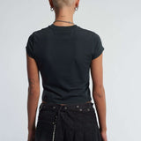 The Ragged Priest Cross My Heart Baby Tee Top by The Ragged Priest as seen on celebrities