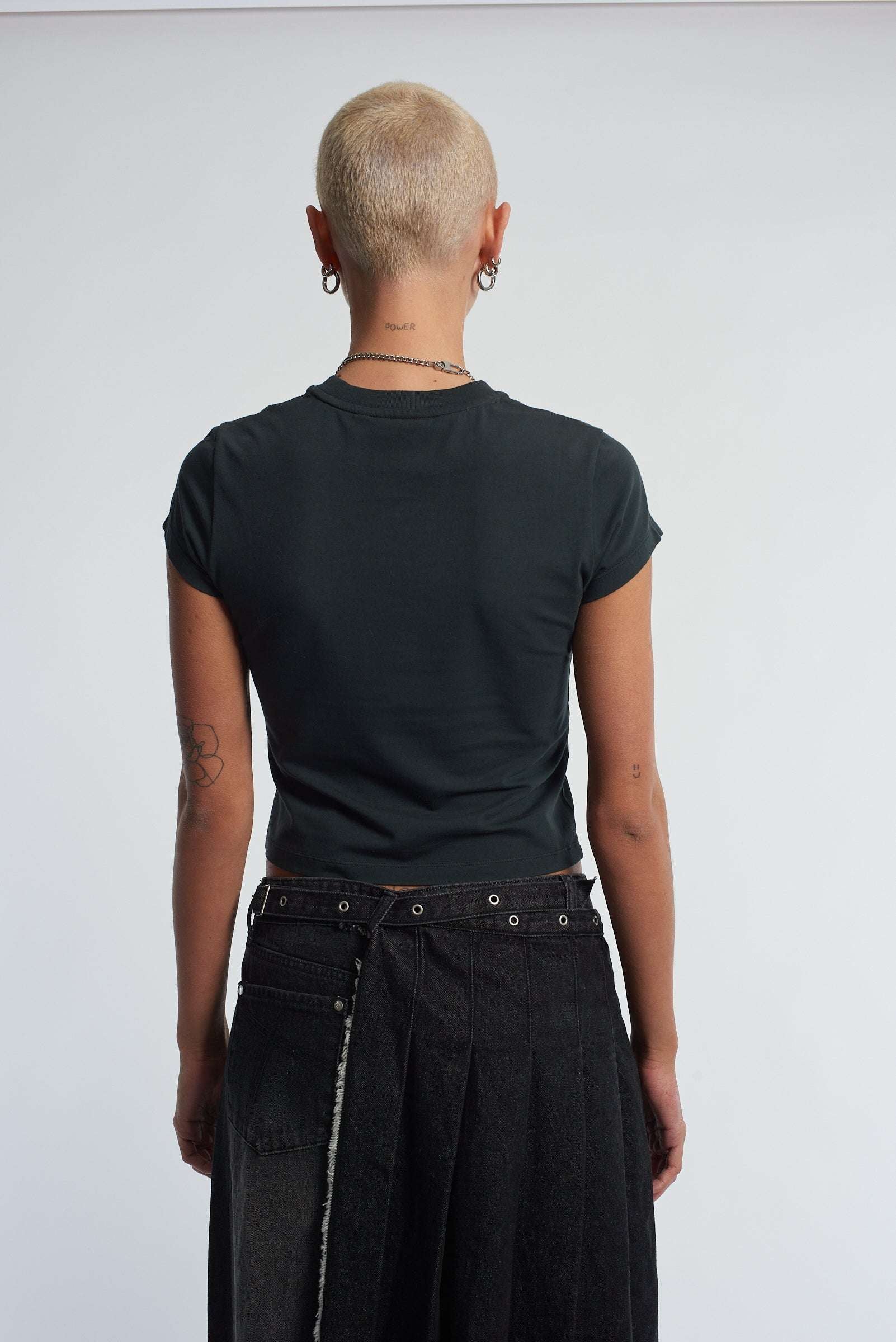 The Ragged Priest Cross My Heart Baby Tee Top by The Ragged Priest as seen on celebrities