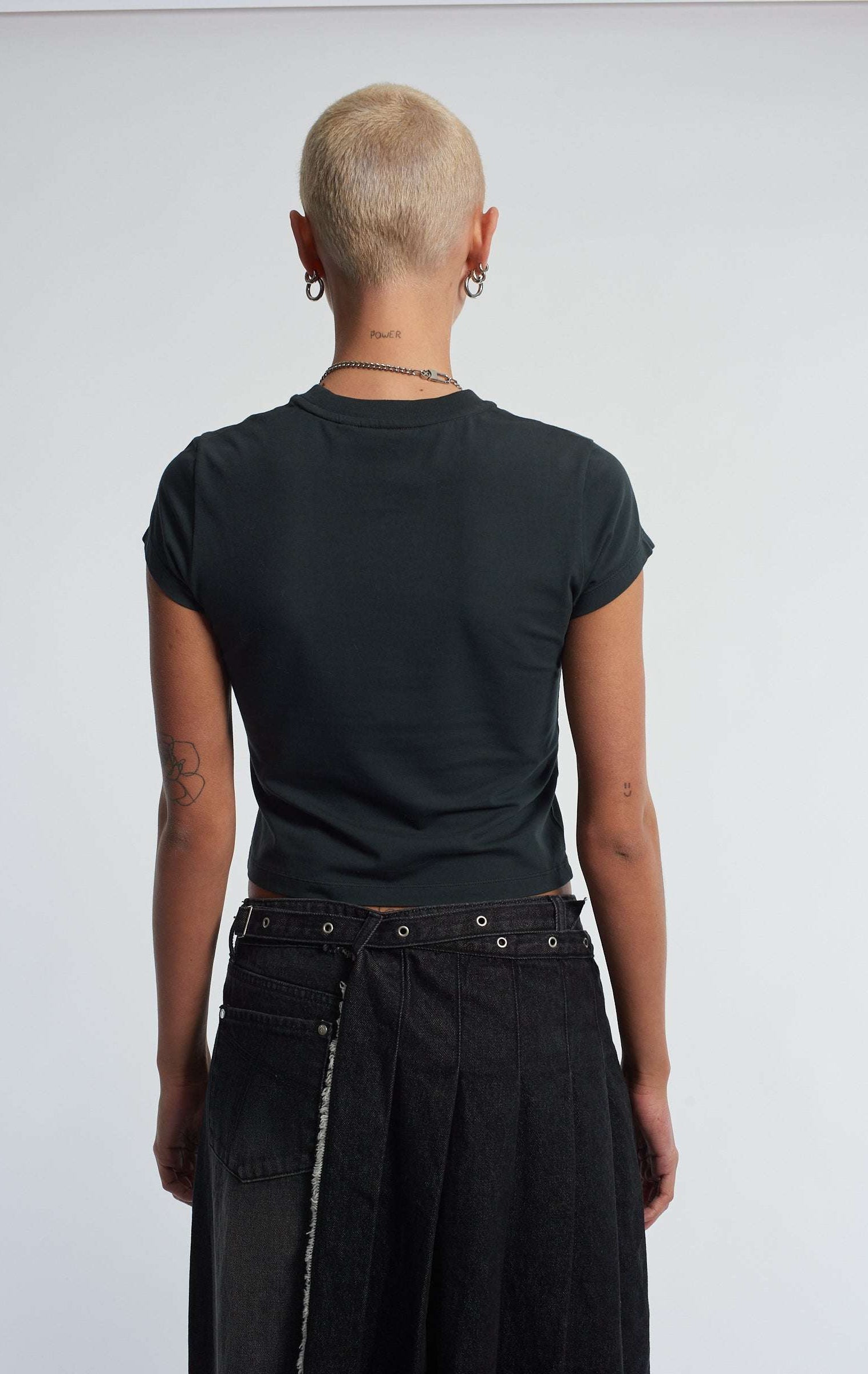 The Ragged Priest Cross My Heart Baby Tee Top by The Ragged Priest as seen on celebrities