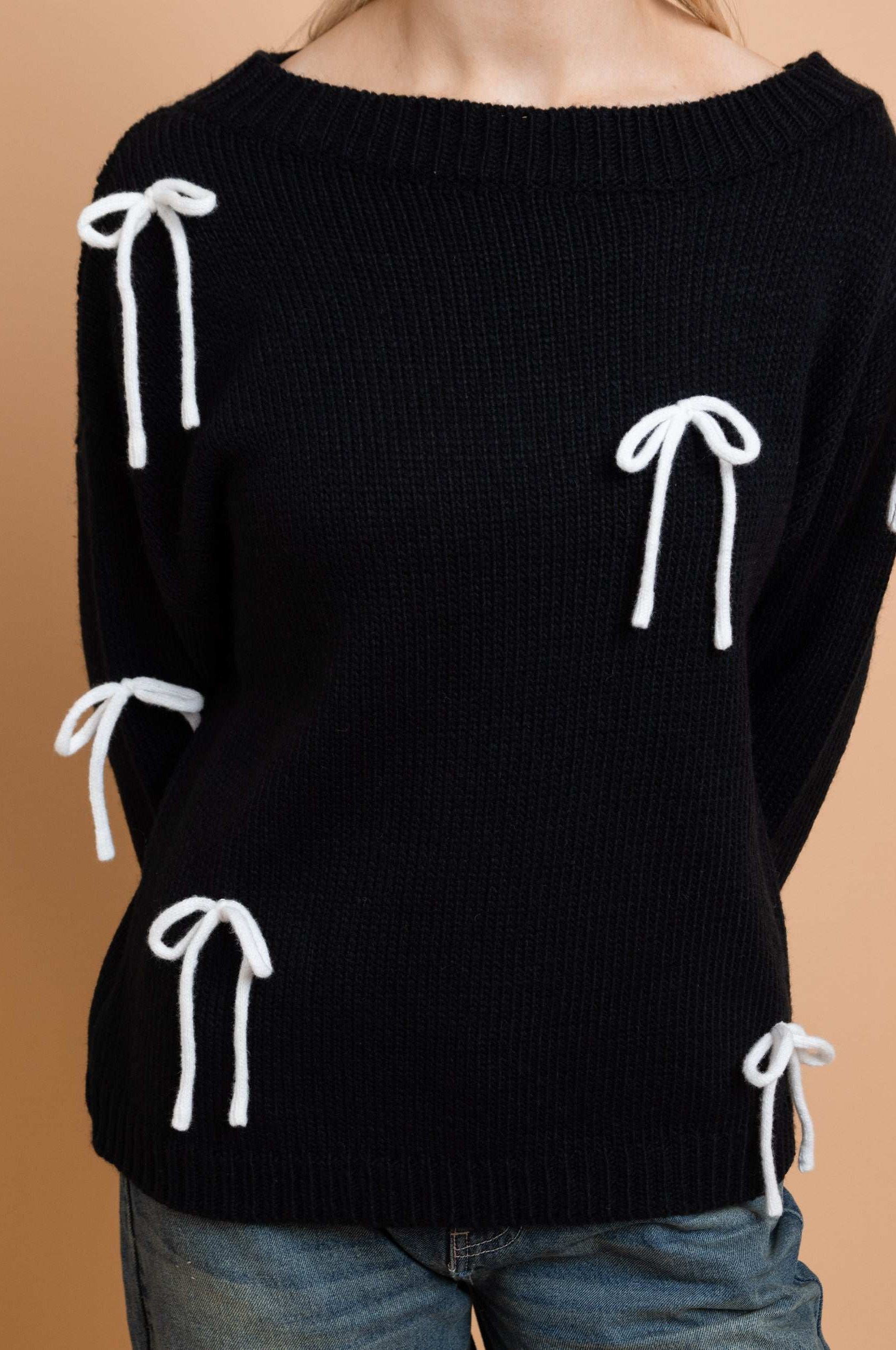 Daisy Street Bow Detail Jumper Jumper by Daisy Street as seen on celebrities