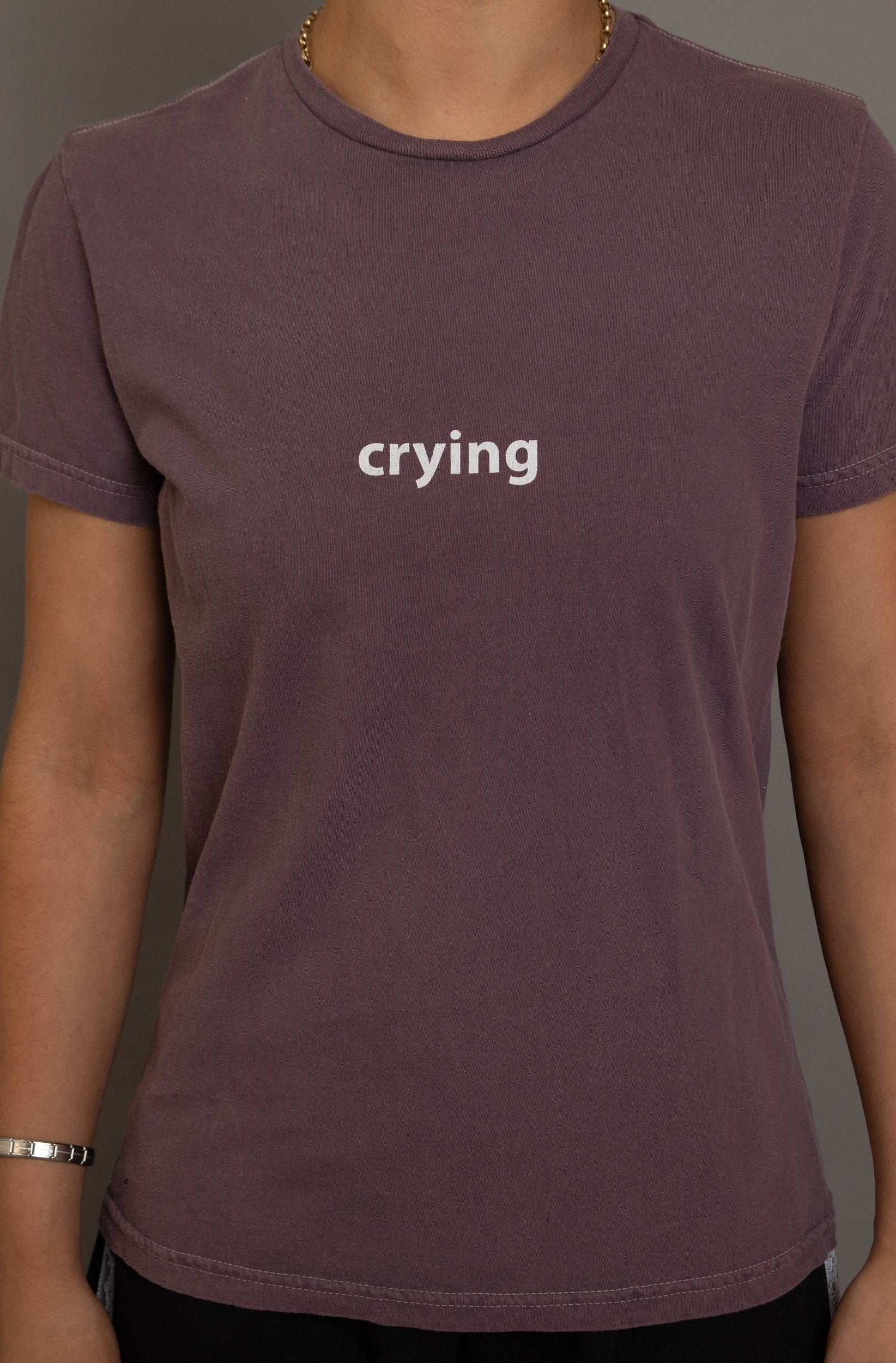 Daisy Street Crying Printed Tee T-Shirts by Daisy Street as seen on celebrities