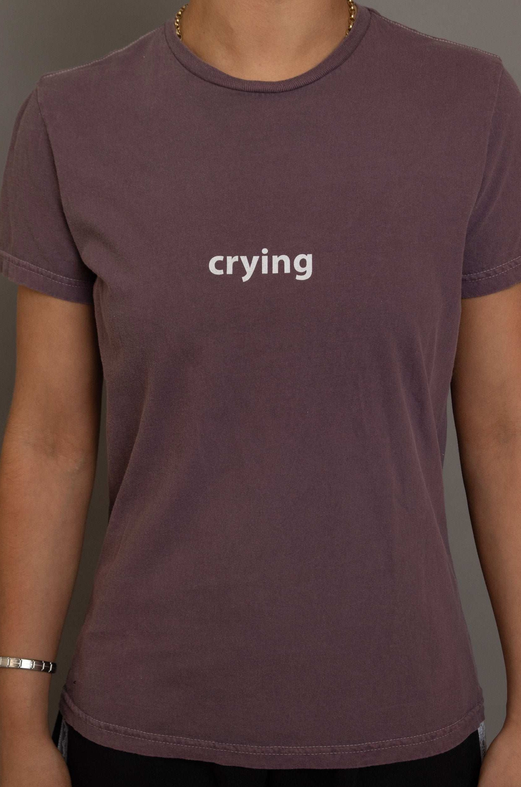 Daisy Street Crying Printed Tee T-Shirts by Daisy Street as seen on celebrities