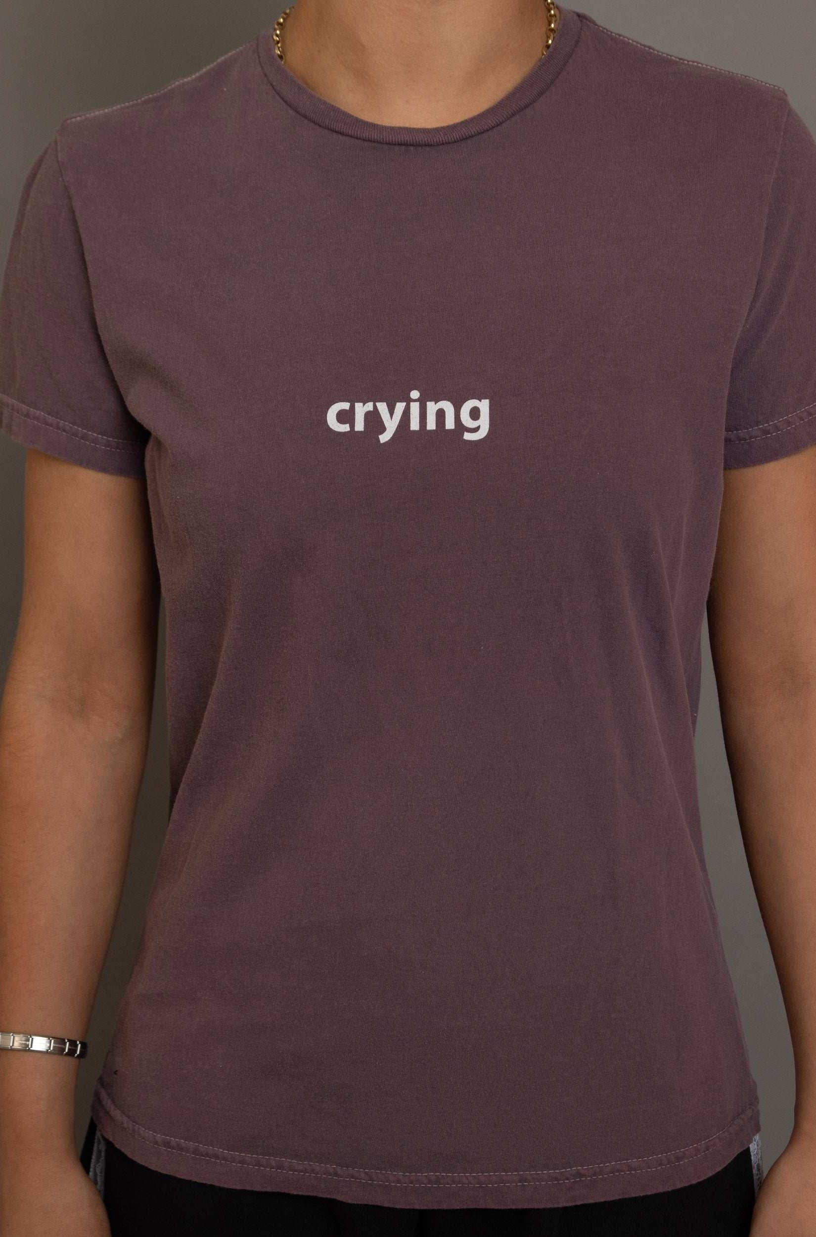 Daisy Street Crying Printed Tee T-Shirts by Daisy Street as seen on celebrities