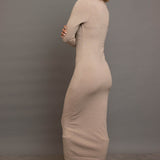 Daisy Street Cream Heart Cutout Midaxi Dress Maxi Dress by Daisy Street as seen on celebrities