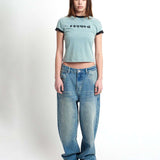 The Ragged Priest Blur Baby Tee Top by The Ragged Priest as seen on celebrities