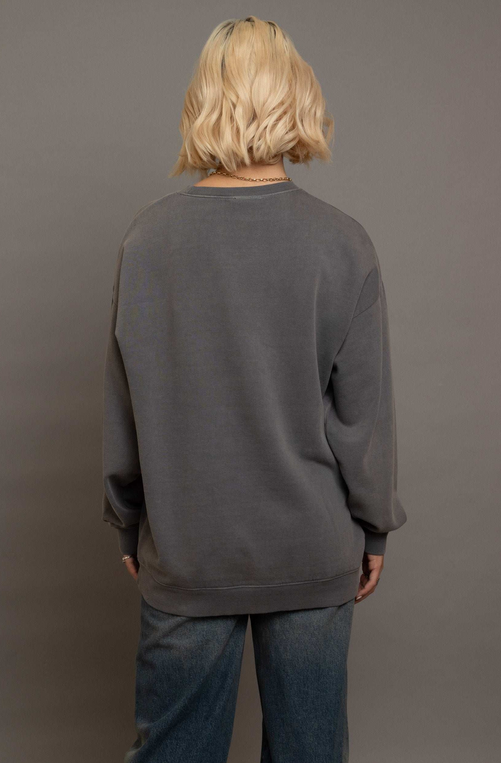 Daisy Street Playing Out Oversized Sweatshirt Sweater by Daisy Street as seen on celebrities