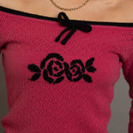 Daisy Street Off The Shoulder Pointelle Knit Top T-Shirts by Daisy Street as seen on celebrities