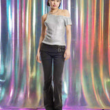 The Ragged Priest Shimmer Metallic Top Vest Top by The Ragged Priest as seen on celebrities