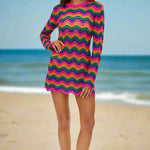 Beach Libbi Crochet Mini Dress Dress by Beach Riot as seen on celebrities