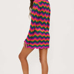 Beach Libbi Crochet Mini Dress Dress by Beach Riot as seen on celebrities