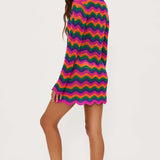 Beach Libbi Crochet Mini Dress Dress by Beach Riot as seen on celebrities