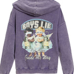 Boys Lie Aura Let Love Guide My Way Racer Hoodie Hooded Sweatshirt by Boys Lie as seen on celebrities