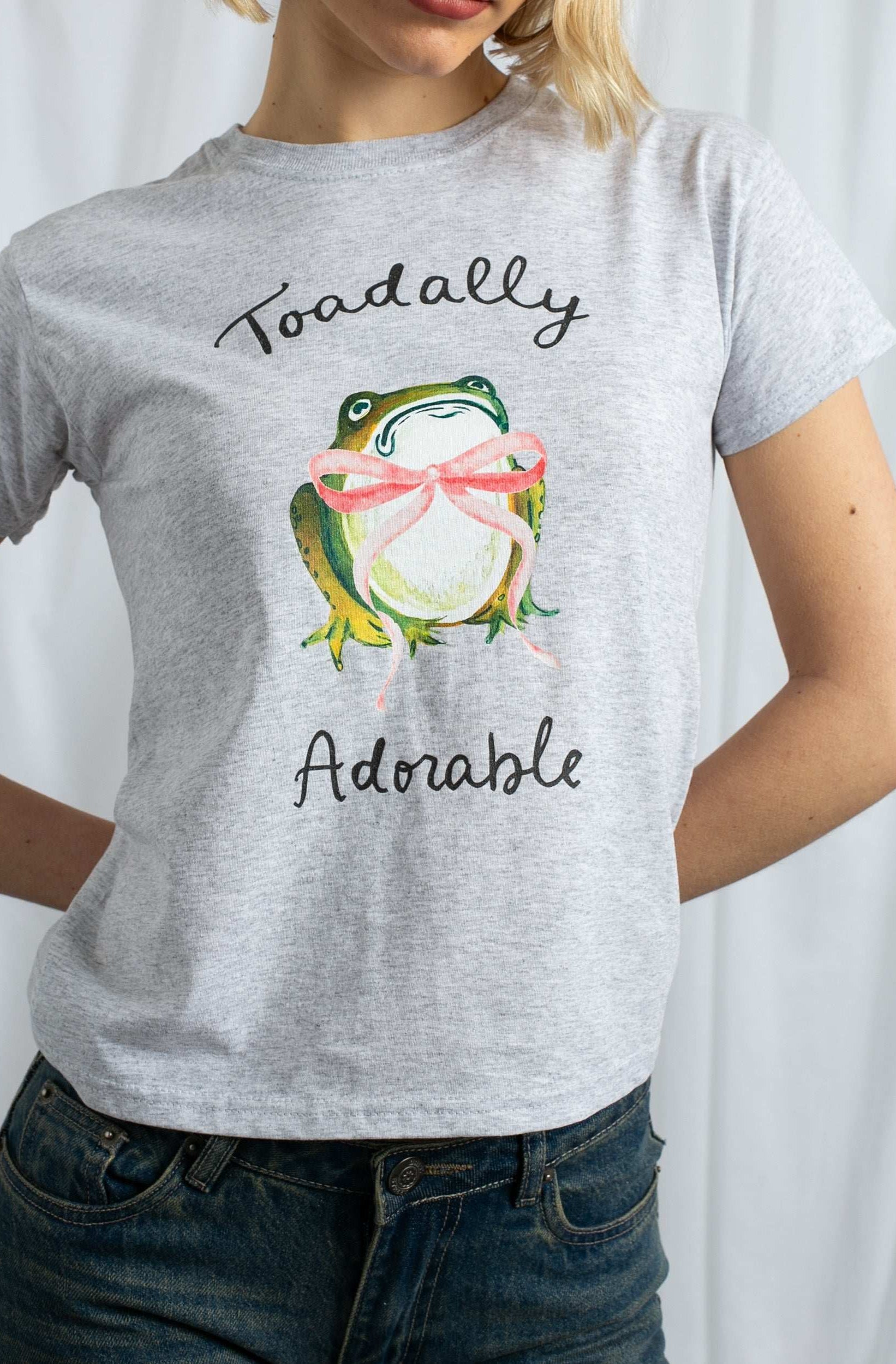 Daisy Street Toadally Adorable Baby Tee T-Shirt by Daisy Street as seen on celebrities