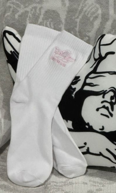 Boys Lie Pink Logo Socks