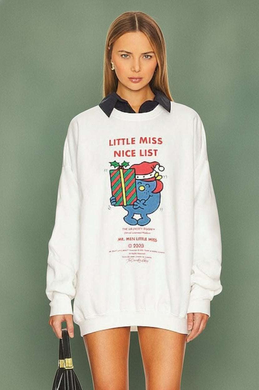 The Laundry Room Little Miss Nice List Christmas Jumper