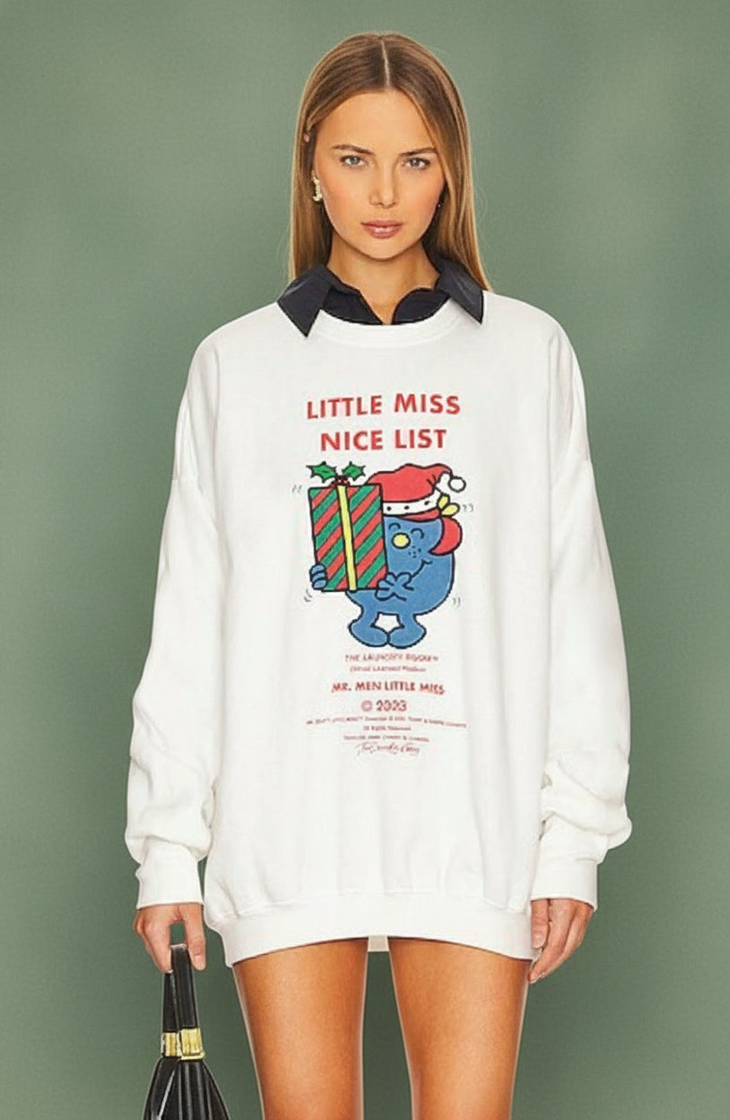 The Laundry Room Little Miss Nice List Christmas Jumper