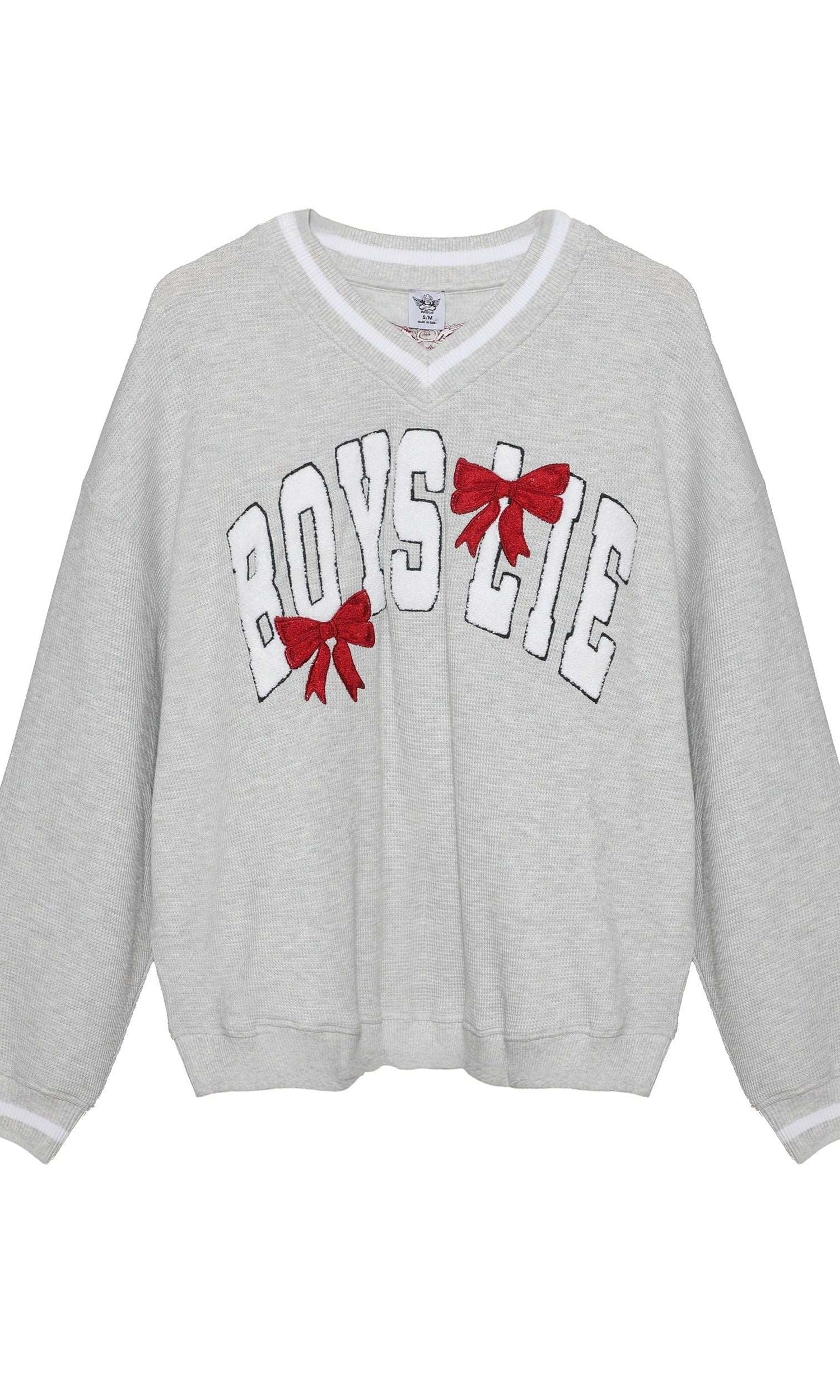 Boys Lie Wrap Me In a Bow Harley Sweater