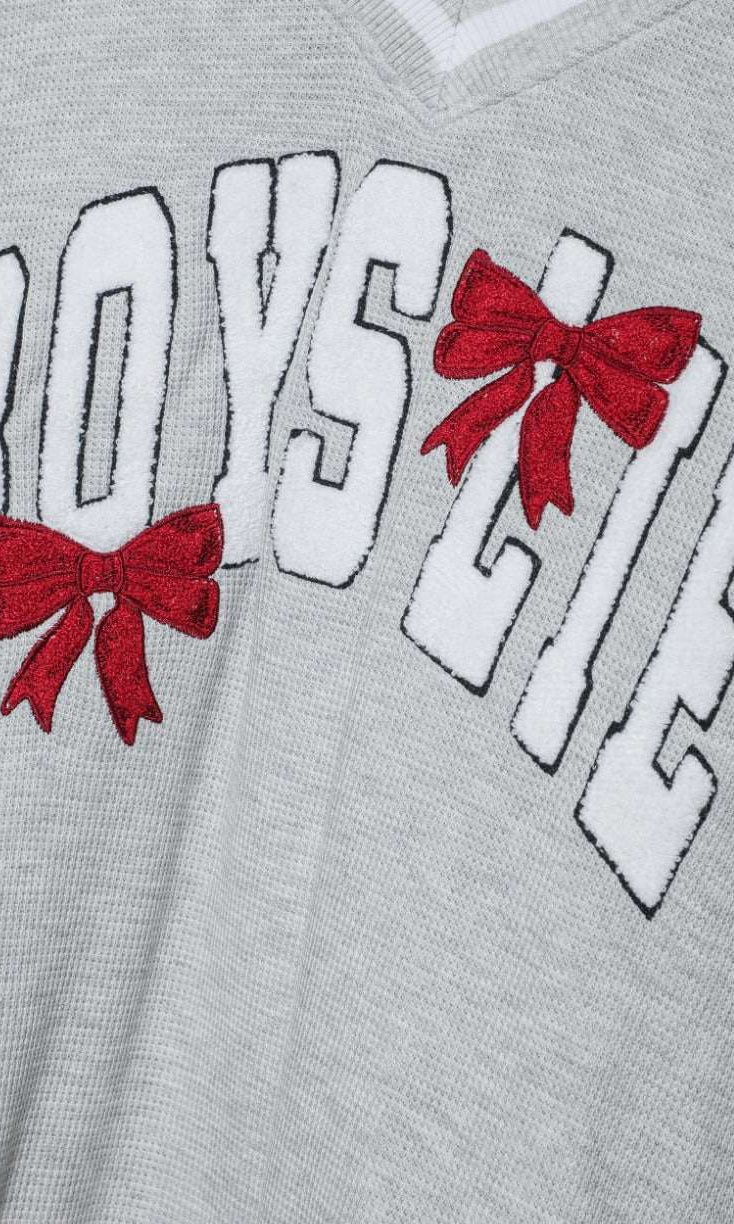 Boys Lie Wrap Me In a Bow Harley Sweater