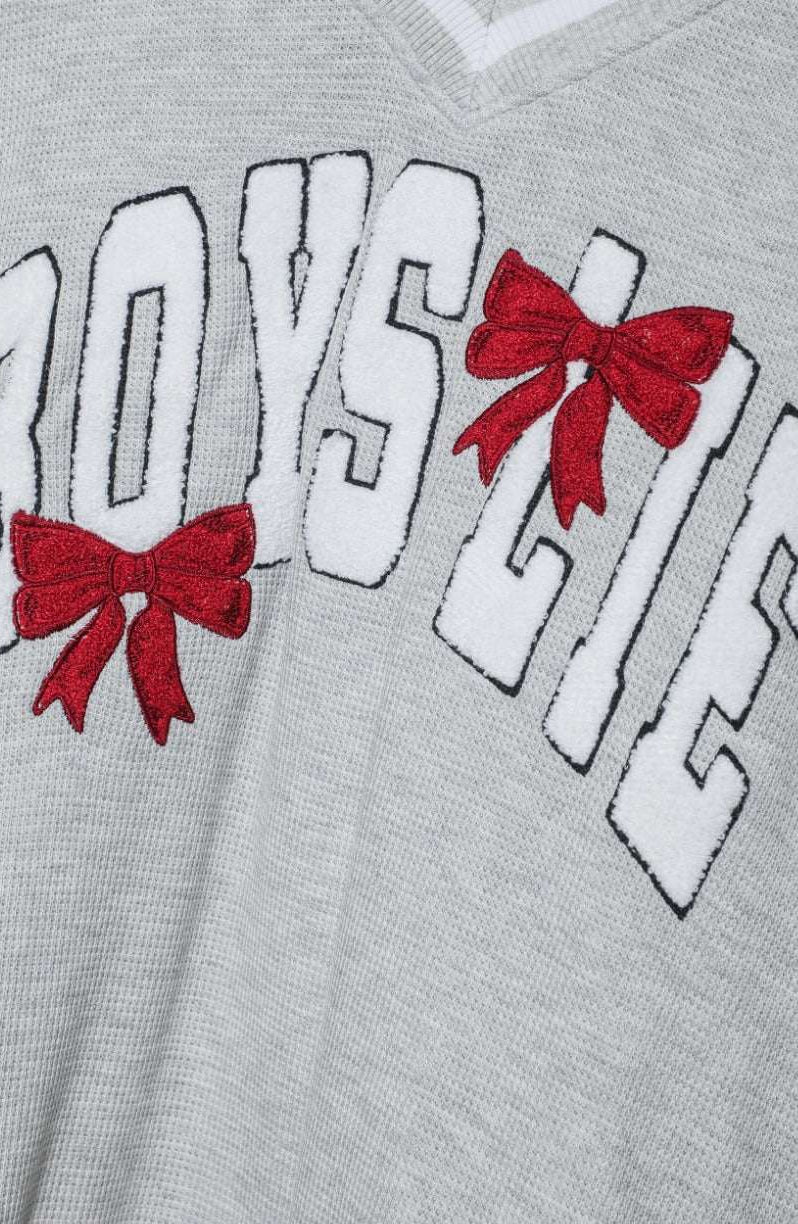 Boys Lie Wrap Me In a Bow Harley Sweater