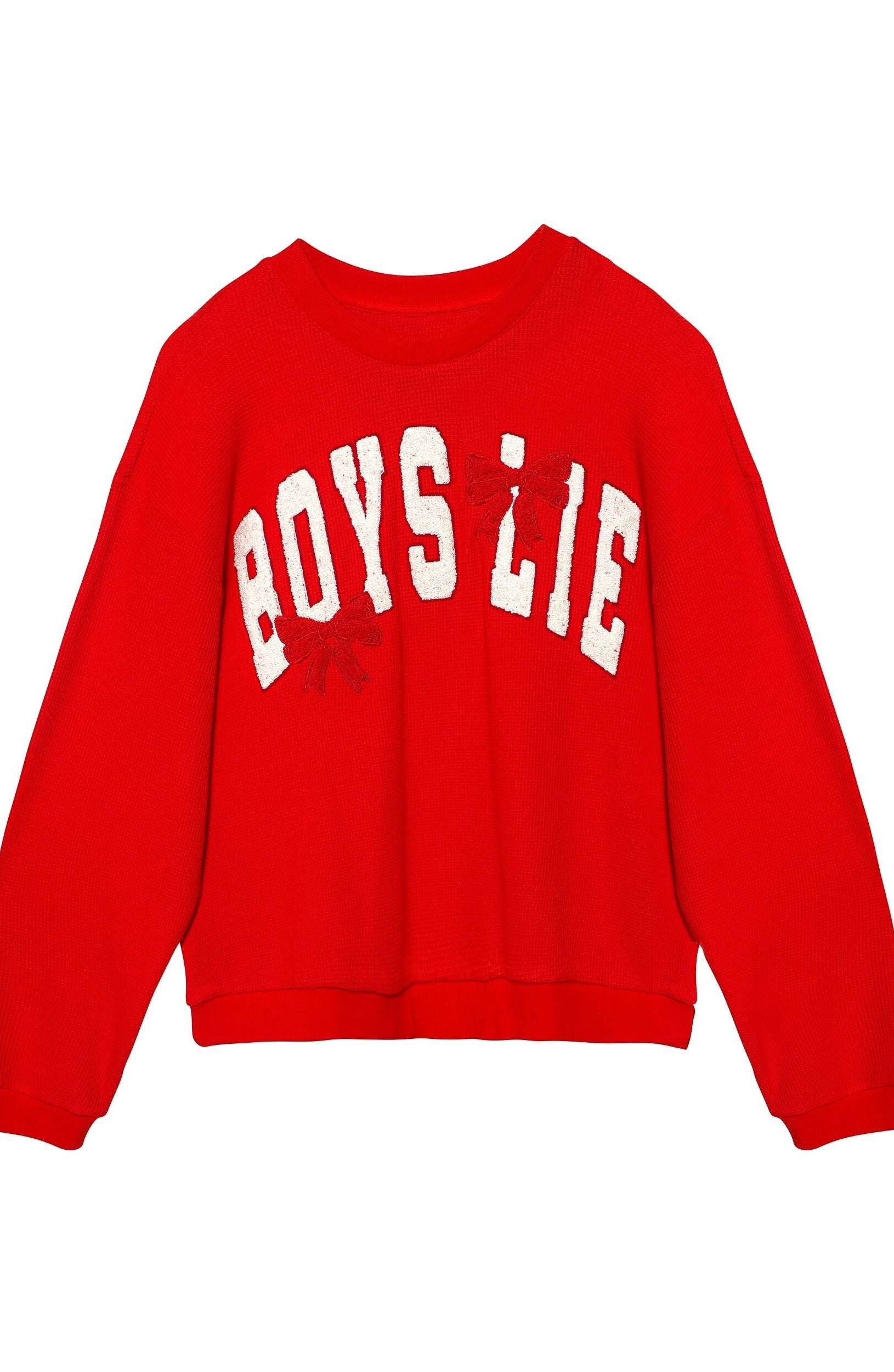 Boys Lie Wrap Me In a Bow Kara Sweater