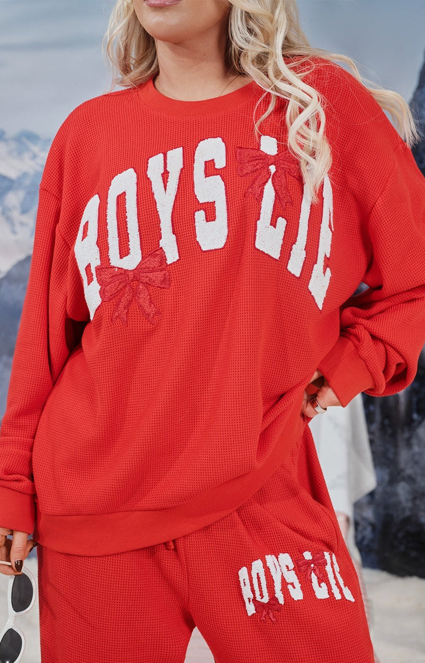 Boys Lie Wrap Me In a Bow Kara Sweater