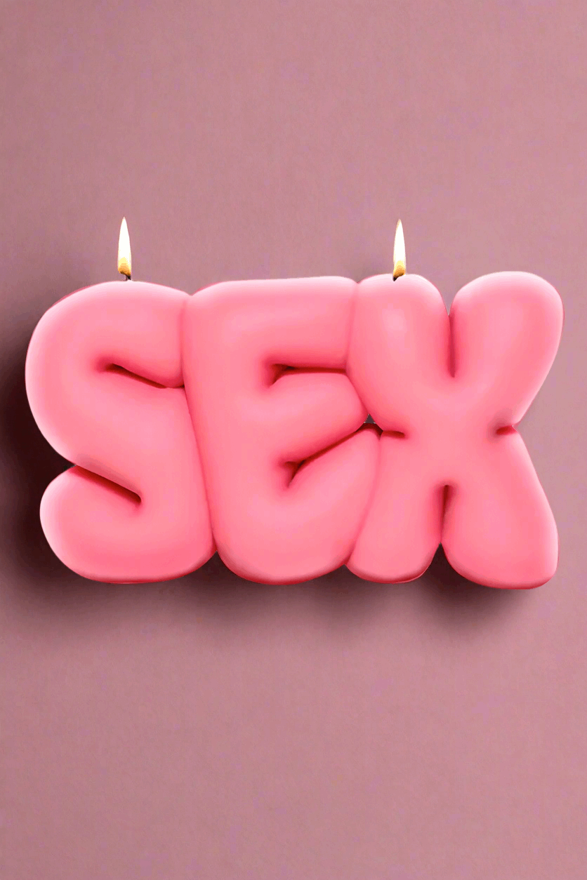 Wavey Casa SEX Pink Puffer Candle Candles by Wavey Casa as seen on celebrities