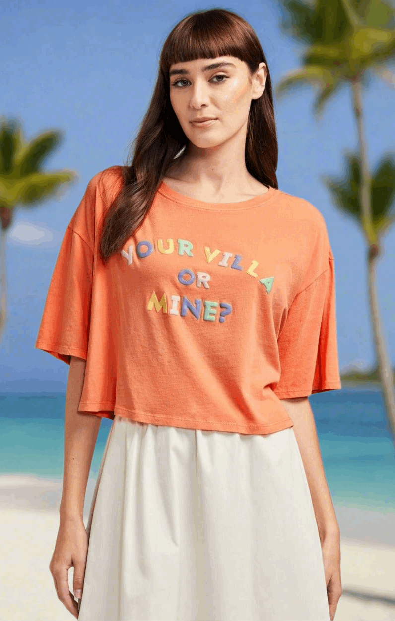 Shop Wildfox Wildfox Who's Villa Alhambra Tee T-Shirt for women – premium loungewear and festival fashion at Spoiled Brat