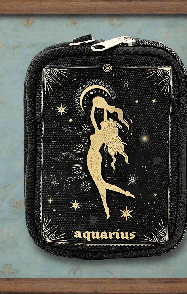 Shop Comeco INC Zodiac Sign Wristlet Purse Purse for women – premium loungewear and festival fashion at Spoiled Brat