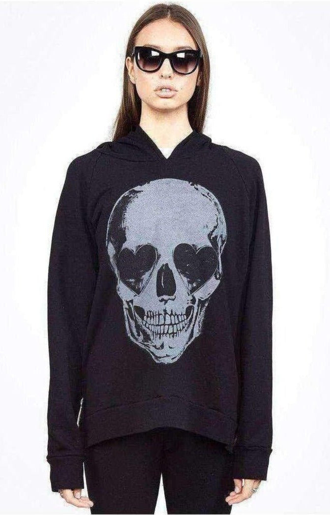 Lauren Moshi Corbin Heart Eye Skull Pullover Pullover by Lauren Moshi as seen on celebrities