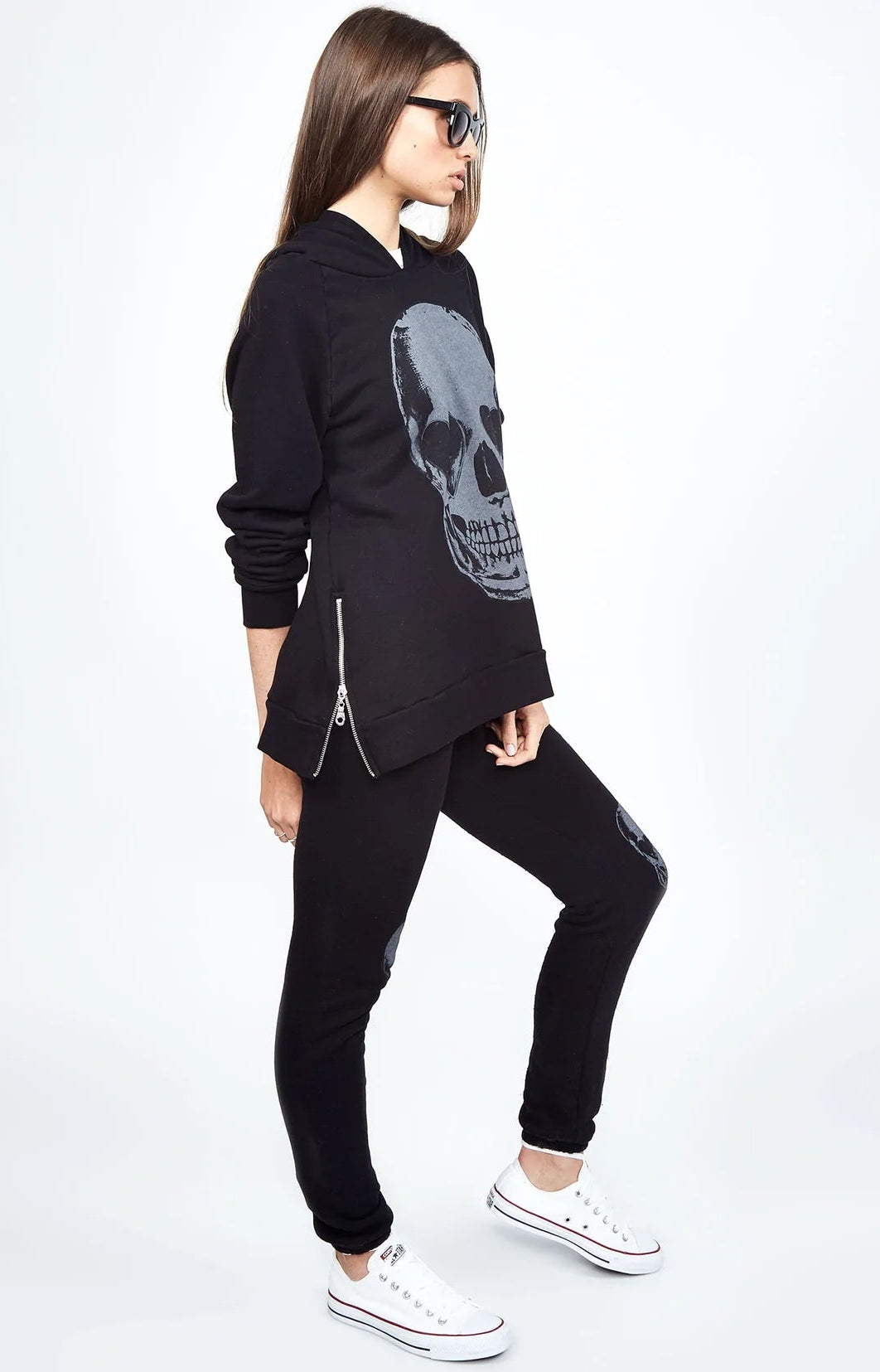 Lauren Moshi Corbin Heart Eye Skull Pullover Pullover by Lauren Moshi as seen on celebrities