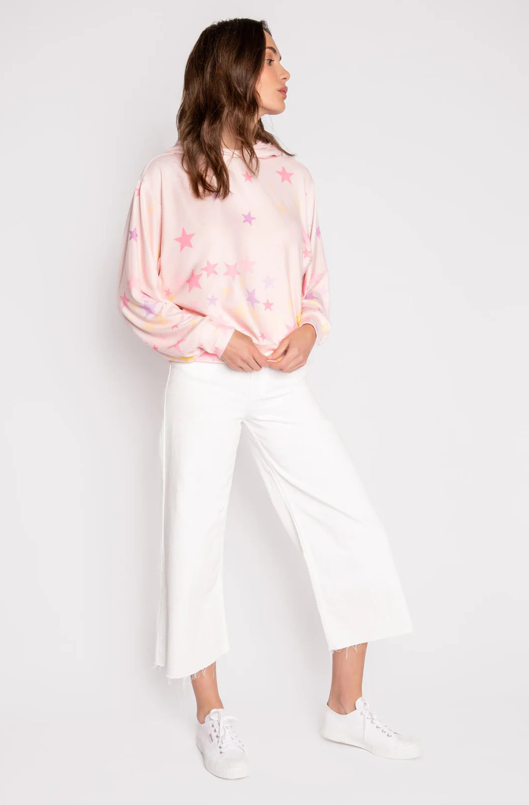 PJ Salvage Peach Party Star Hoodie Hoodie by PJ Salvage as seen on celebrities