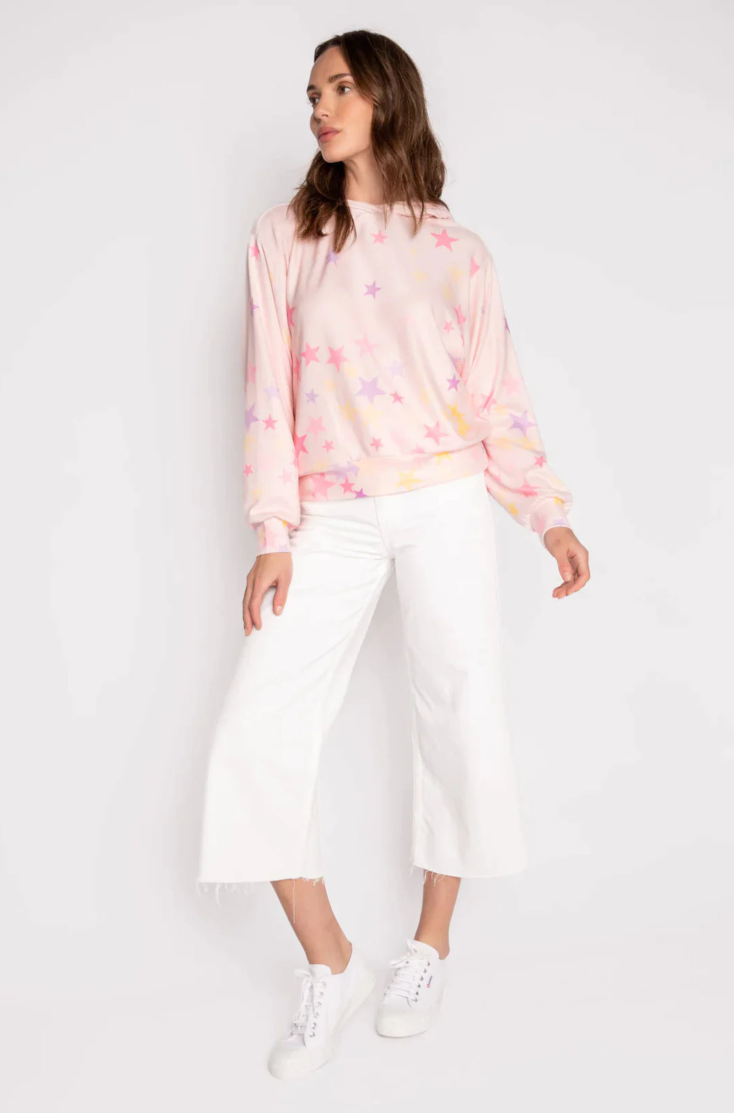 PJ Salvage Peach Party Star Hoodie Hoodie by PJ Salvage as seen on celebrities