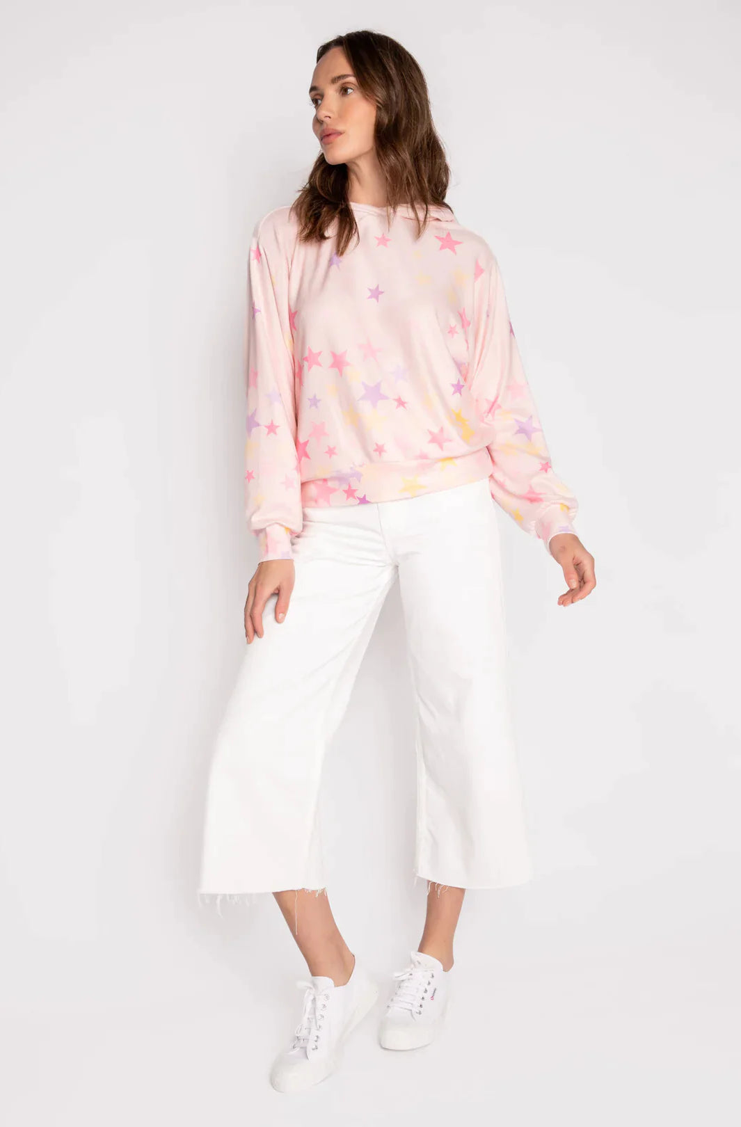 PJ Salvage Peach Party Star Hoodie Hoodie by PJ Salvage as seen on celebrities