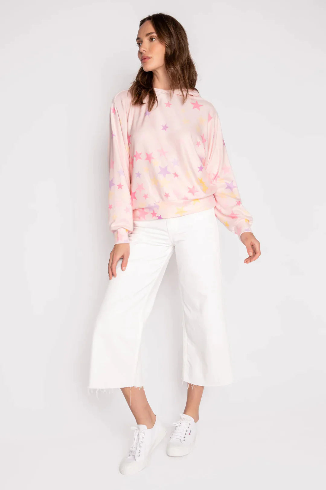 PJ Salvage Peach Party Star Hoodie Hoodie by PJ Salvage as seen on celebrities