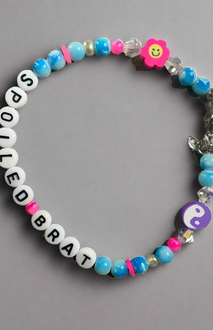 Rad & Refined Spoiled Brat Beaded Bracelet Anklet by Rad and Refined as seen on celebrities
