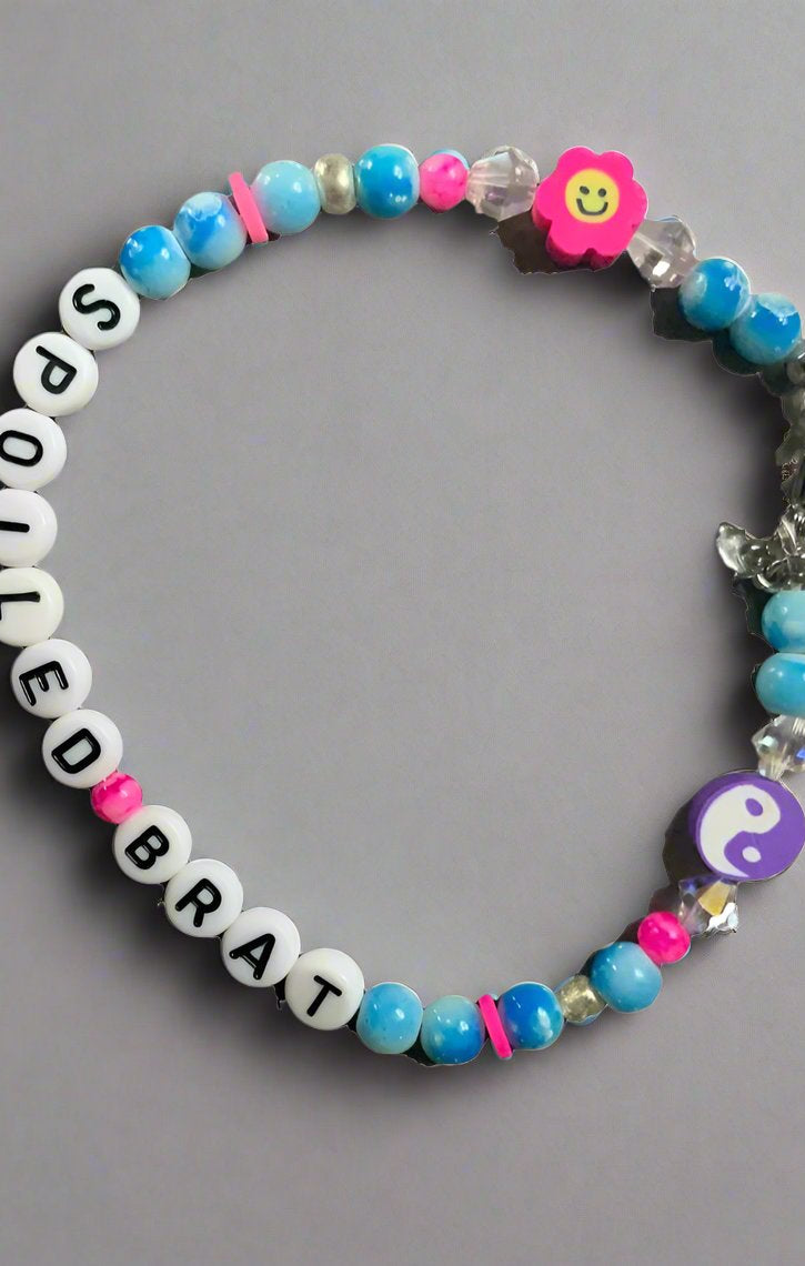Rad & Refined Spoiled Brat Beaded Bracelet Anklet by Rad and Refined as seen on celebrities